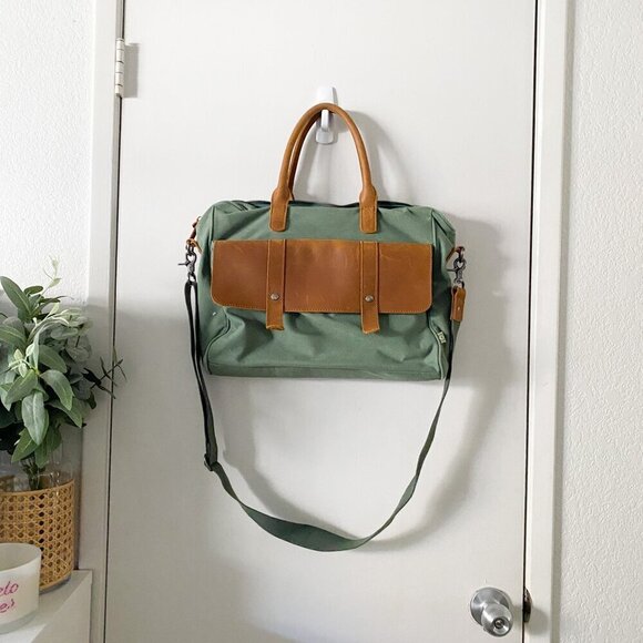 ☀️ THE SAME DIRECTION TSD BRAND Canvas Valley Hill Computer Brief Bag Messenger - Picture 1 of 5